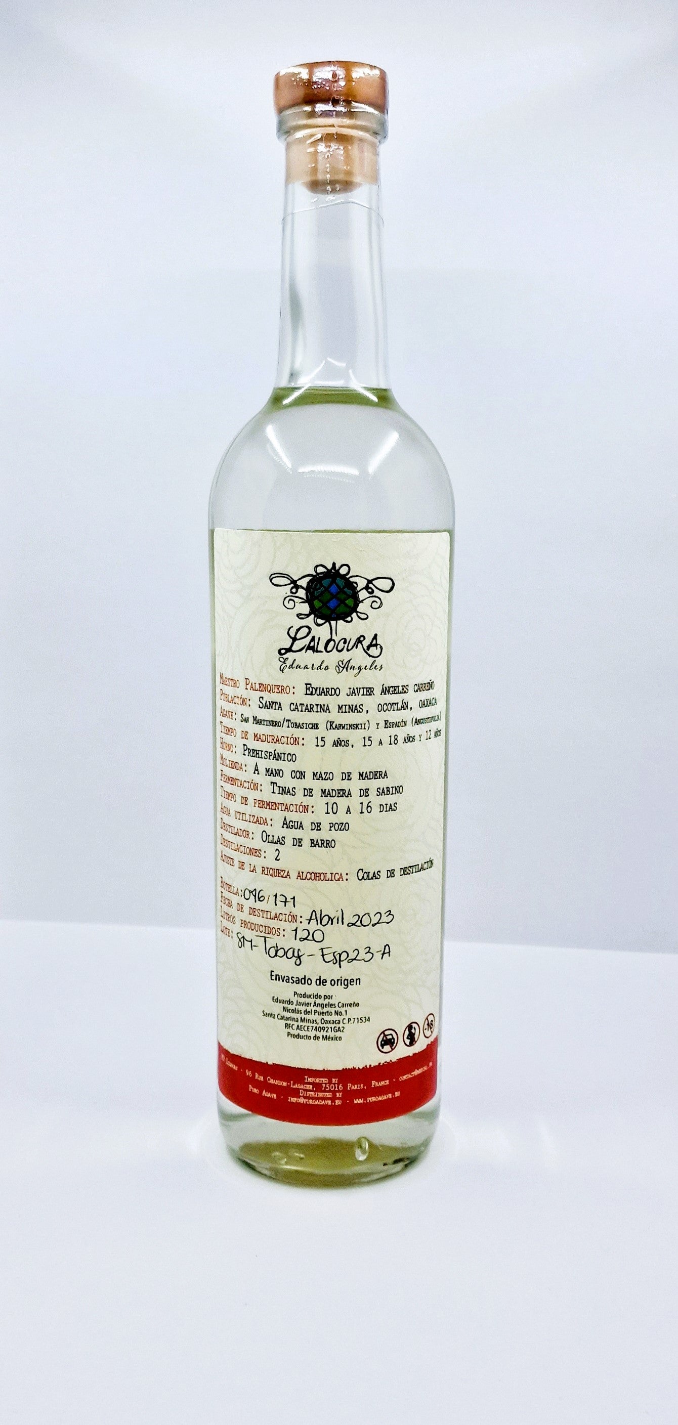 Mezcal Barril Tobasiche Espadin Lalocura