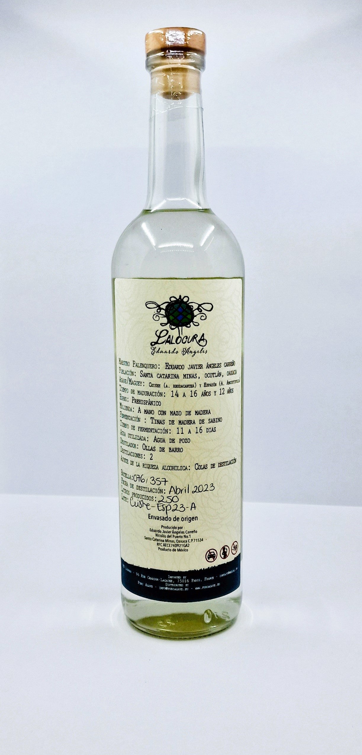 Cuishe Espadin Lalocura Mezcal